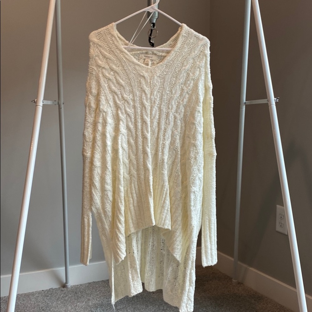 Cream, long sweater, size small. NWOT